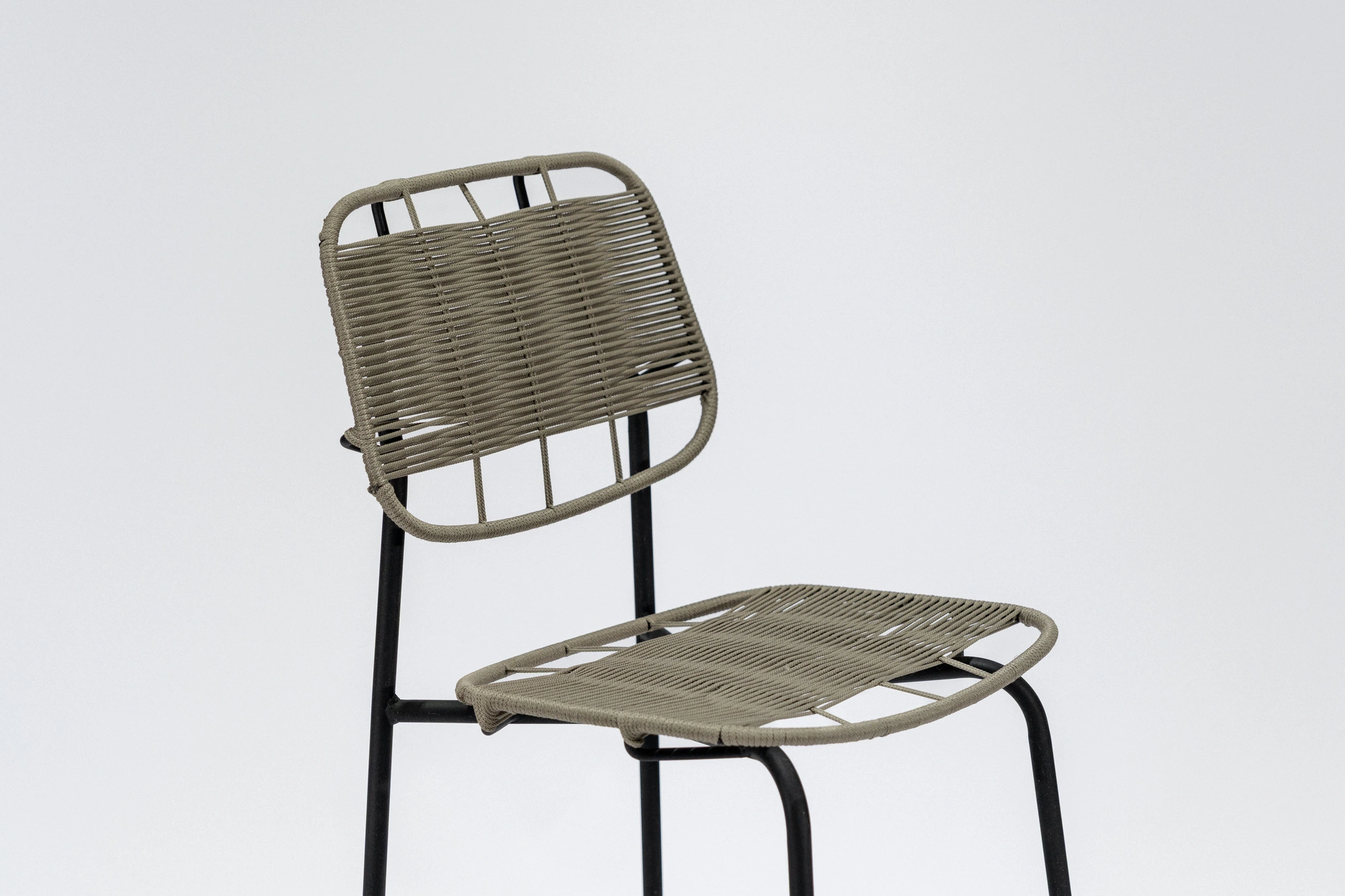 Banqueta «Serpia» Soga – Gris cemento - Alt