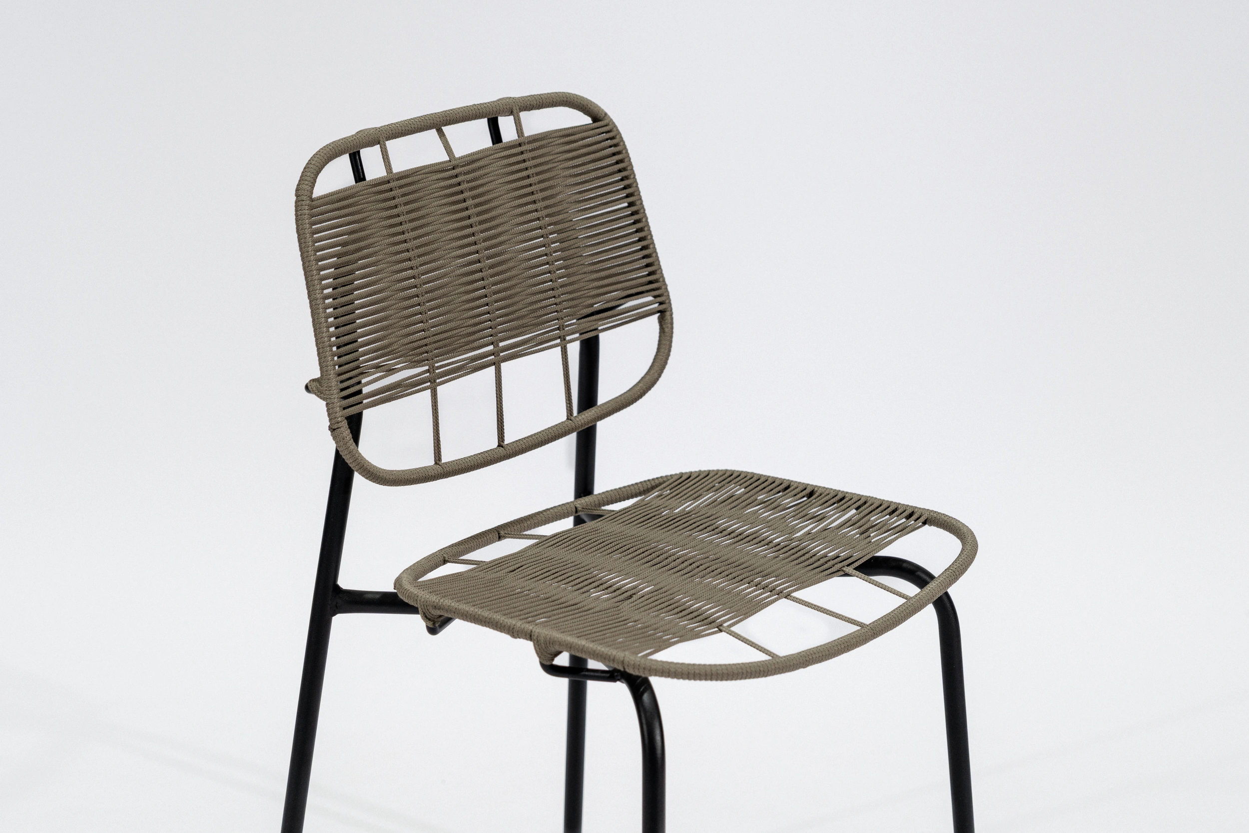 Silla de Comedor «Serpia» Soga – Gris cemento - Alt