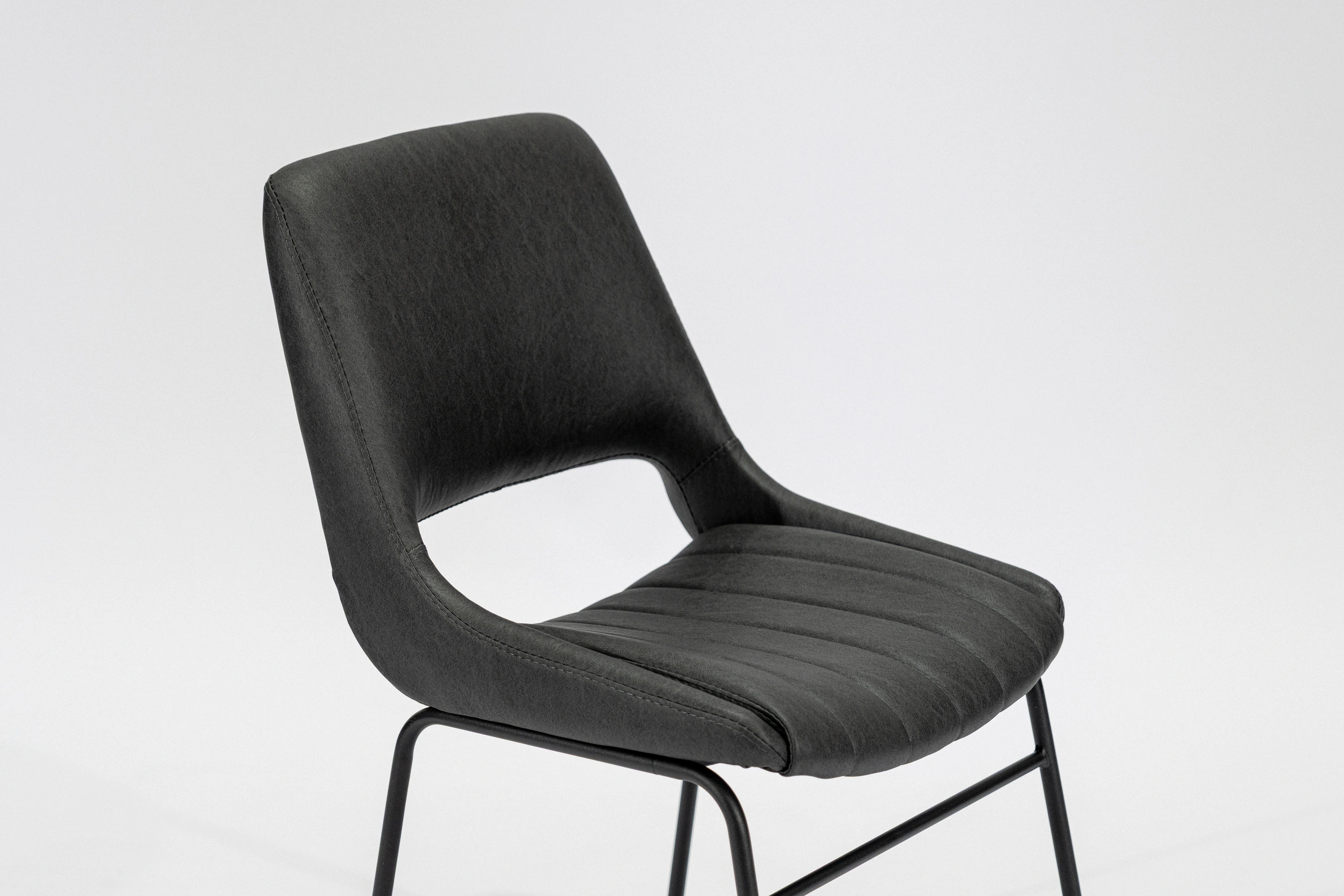 Silla de Comedor «Veta Minimal» – Gris oscuro - Alt