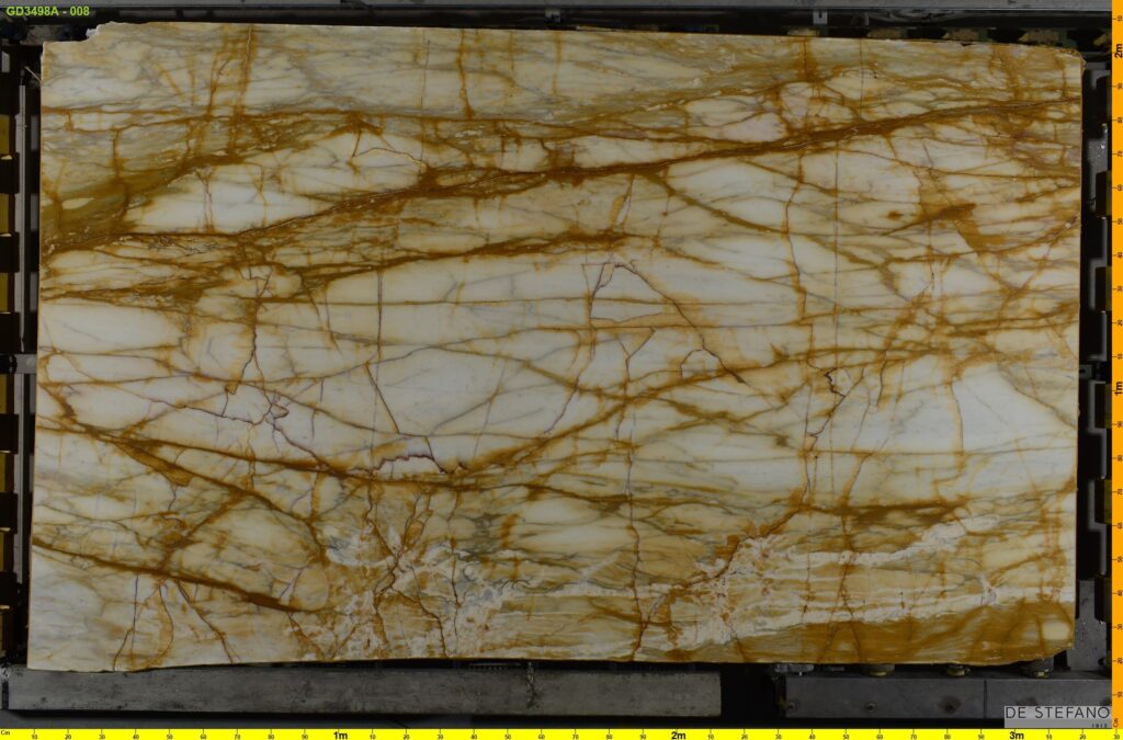 Mármol Giallo Di Sienna natural chapa completa vista frontal