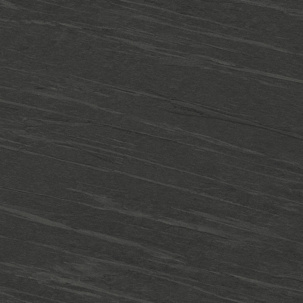 neolith-ignea-piedra-sinterizada Neolith Ignea, piedra sinterizada de tonalidad negra y gris carbón con sutiles líneas y textura visual, ideal para mesadas y revestimientos.