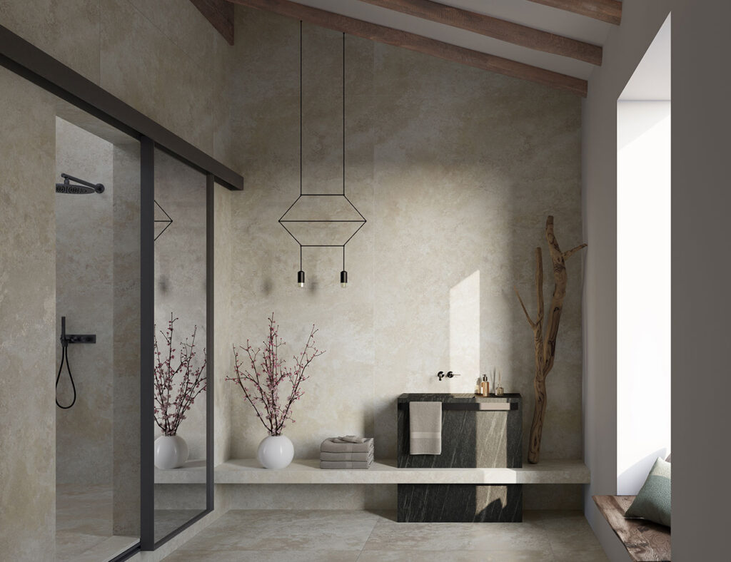 neolith-rapolano-piedra-sinterizada-mesada-baño-y-revestimiento Neolith Rapolano, piedra sinterizada en mesada de baño y revestimiento