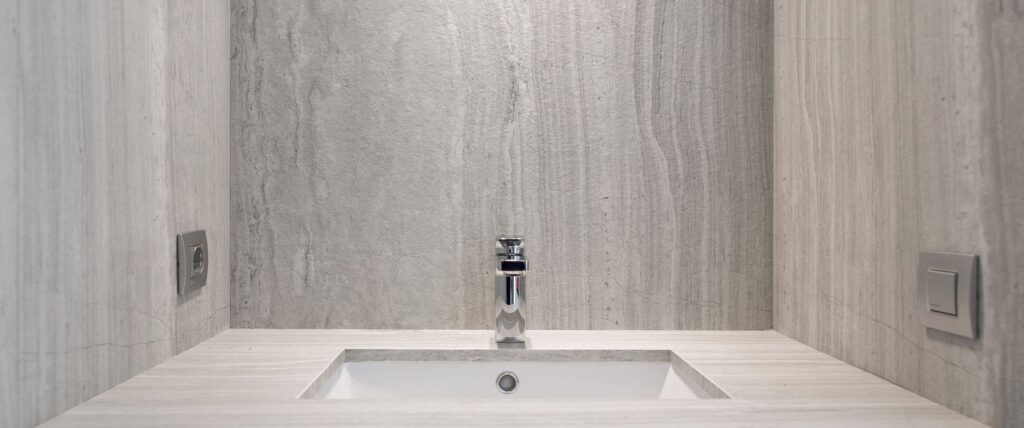 neolith-strata-argentum-piedra-sinterizada-mesada-baño Neolith Strata Argentum, piedra sinterizada mesada de baño