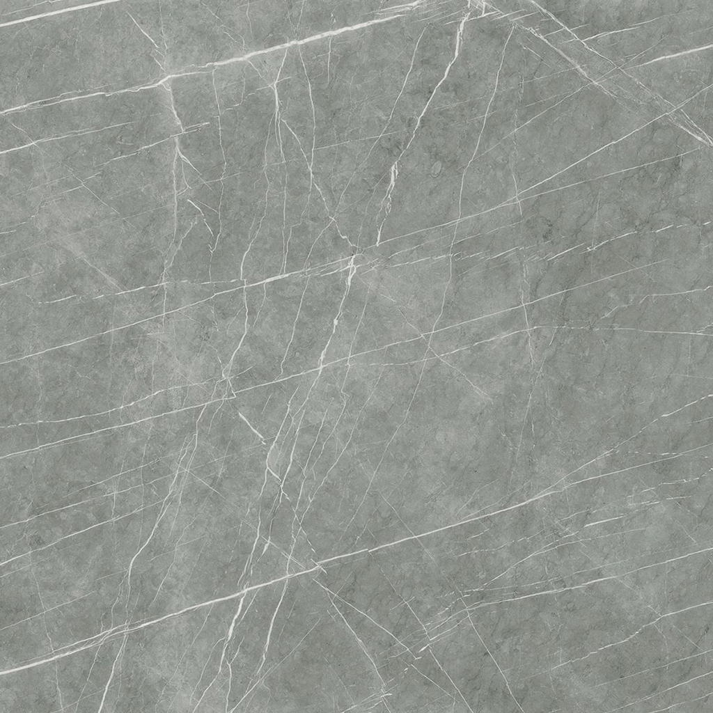 neolith-zaha-stone-piedra-sinterizada Neolith Zaha Stone, piedra sinterizada de fondo gris con finas vetas blancas, ideal para mesadas y revestimientos.