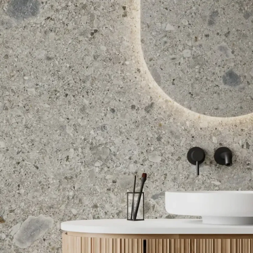 purastone-prima-ceppo-di-gre-revestimiento-baño Purastone Prima Ceppo di Gre revestimiento pared de baño