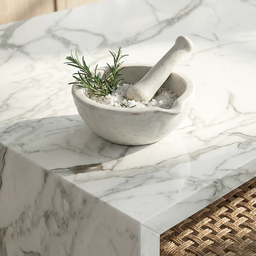 purastone-prima-dazzle-mesada-isla-cocina-detalle-superficie Purastone Prima Dazzle mesada cocina de isla