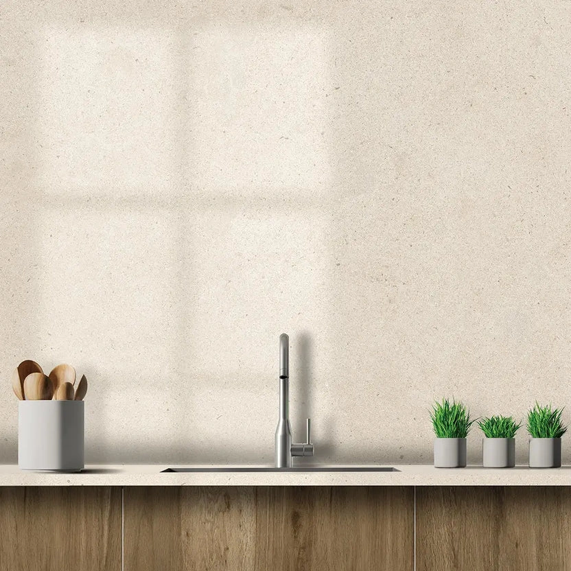purastone-prima-limestone-mesada-cocina-y-revestimiento Purastone Prima Limestone, superficie sinterizada mesada cocina y revestimiento