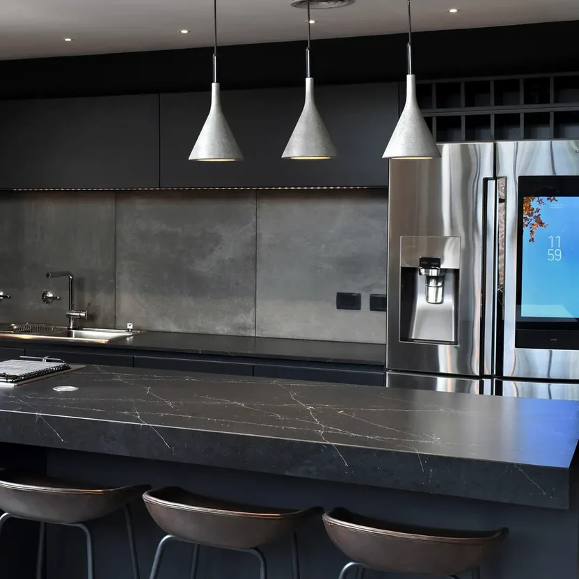 purastone-pura-nero-marquina-mesada-isla-cocina-revestimiento Purastone Pura Nero Marquina mesada de isla de cocina